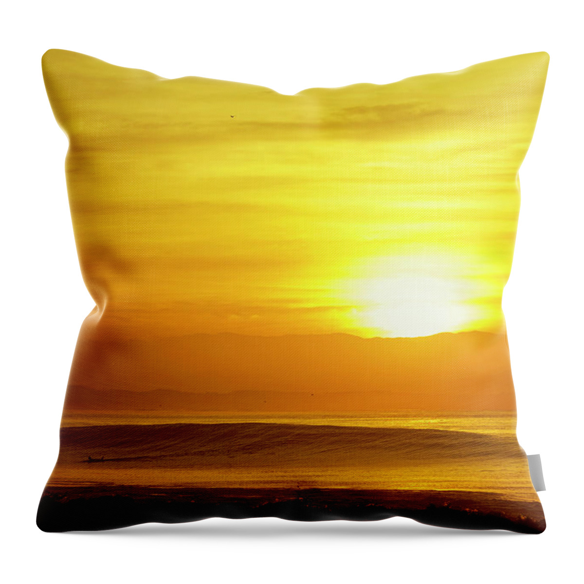Surfing Throw Pillow featuring the photograph Solo by Nik West