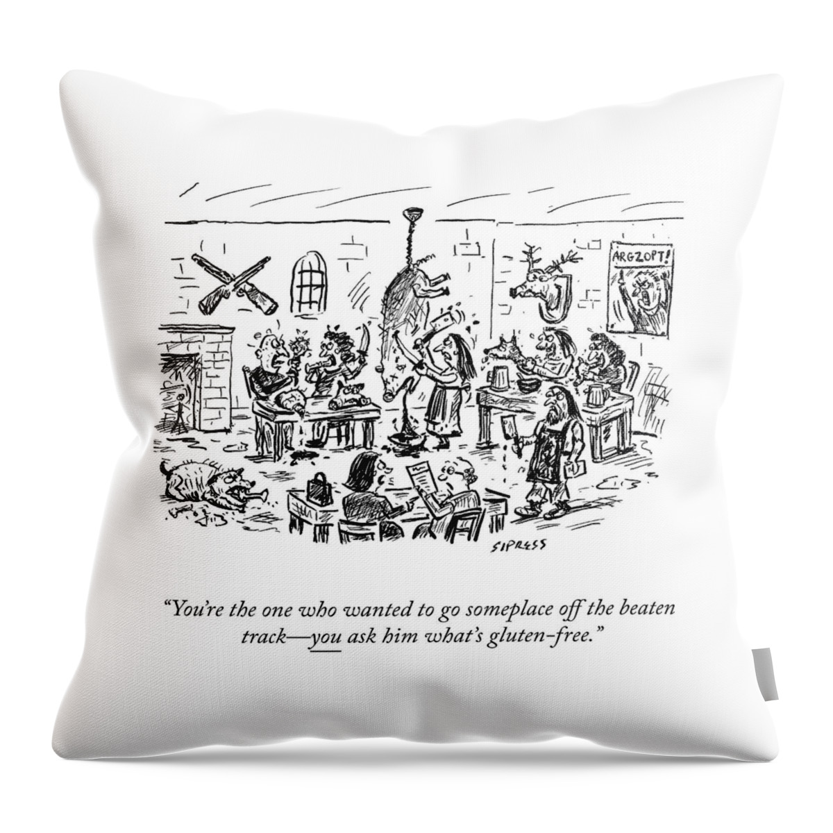 Someplace Off The Beaten Path Throw Pillow