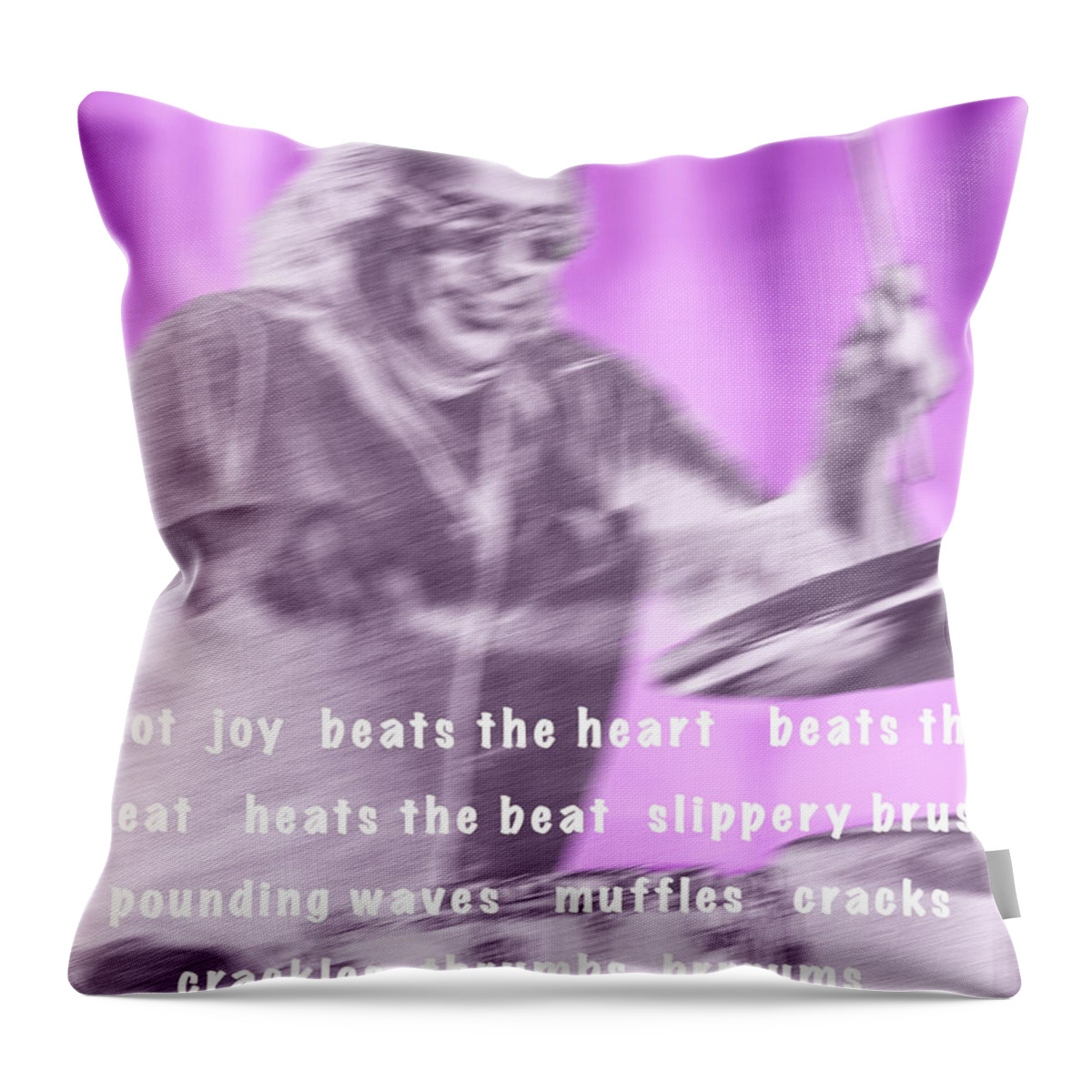 Sounds Of Jazz Throw Pillow featuring the photograph Sounds of Jazz - Drums by Jessica Levant