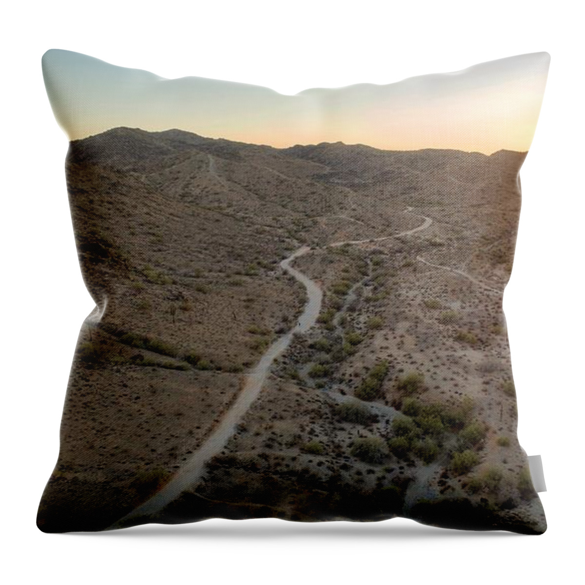 South Mountain Throw Pillow featuring the photograph South Mountain Canyon by Anthony Giammarino