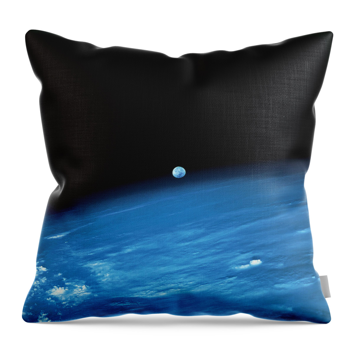 Globe Throw Pillow featuring the photograph Space And The Earth by Stockbyte