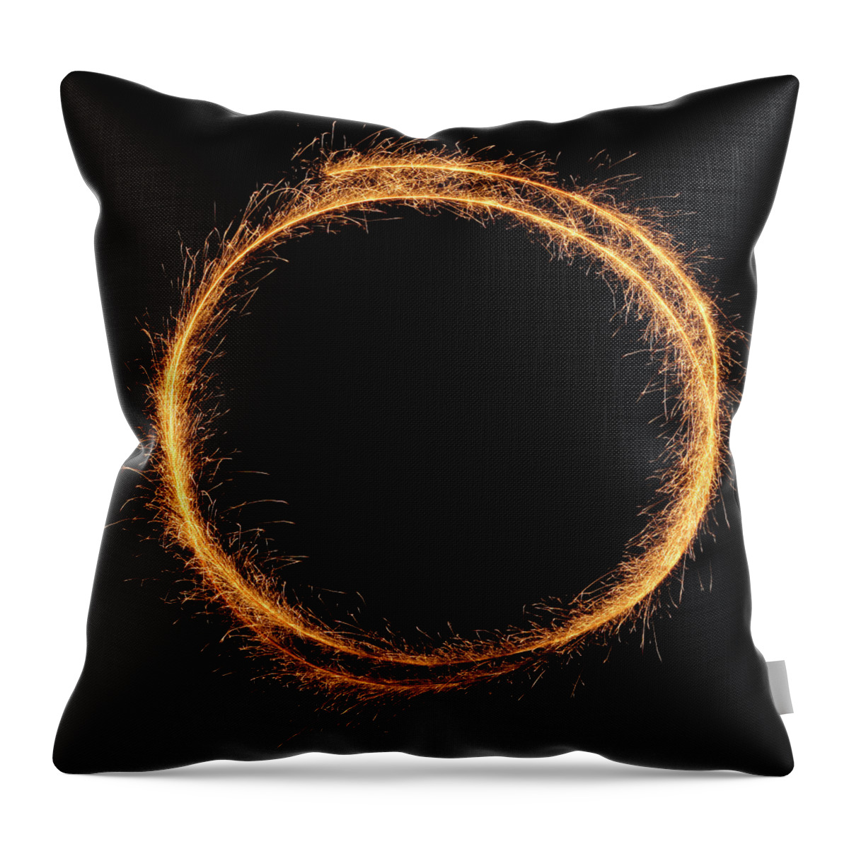 Curve Throw Pillow featuring the photograph Sparkling Frame by Viorika