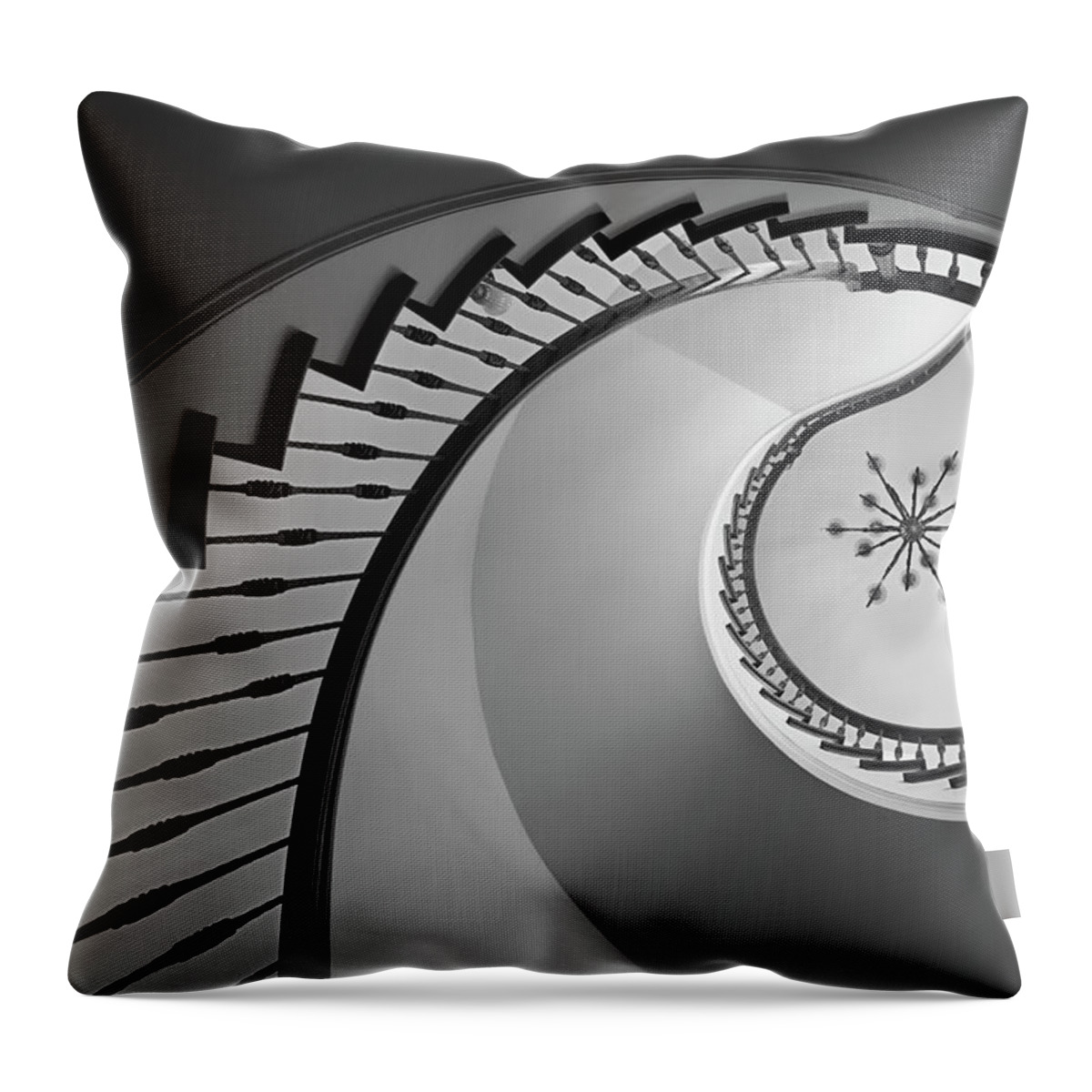 Steps Throw Pillow featuring the photograph Spiral Staircase by Rudisill
