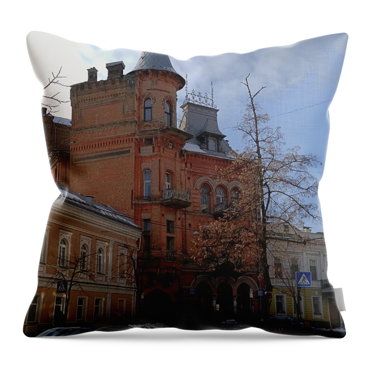 Kiev Throw Pillow featuring the photograph Spires in Kiev by Sean Henderson