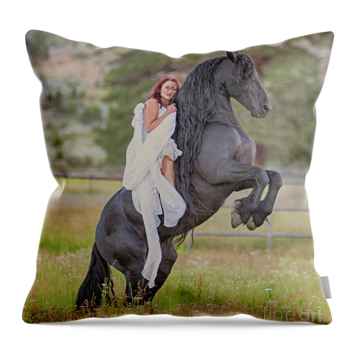Woman Throw Pillow featuring the photograph Spirit of the Missed by Jody Miller