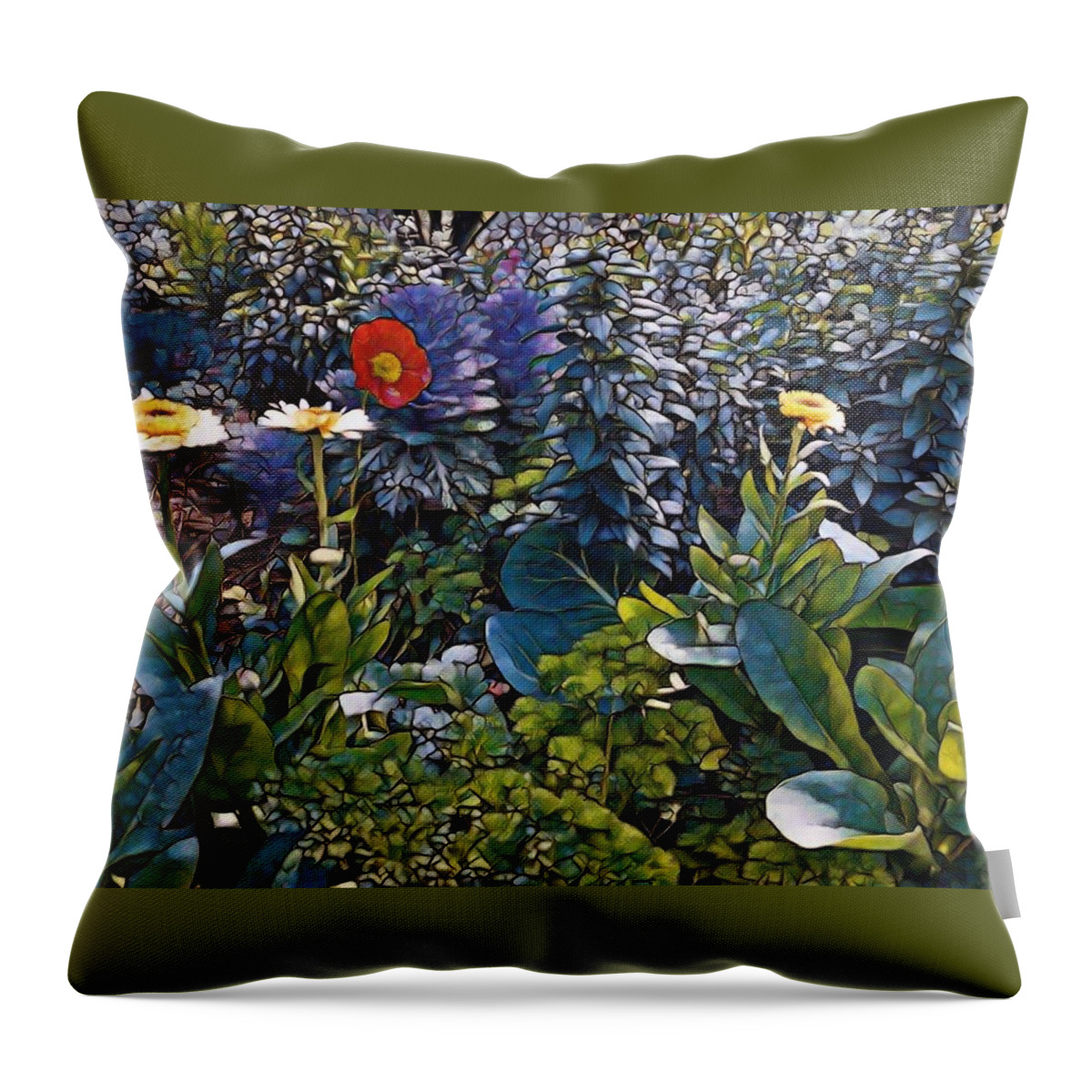 Moore Farms Botanical Garden Throw Pillow featuring the photograph Sprint into Spring by Sherry Kuhlkin