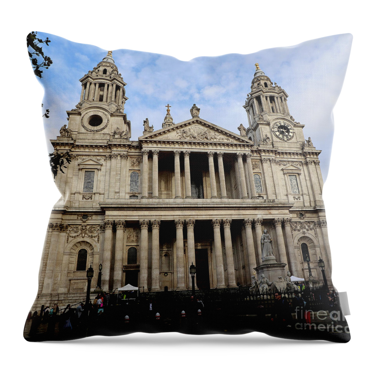 St. Pauls Cathedral Throw Pillow featuring the photograph St. Pauls Cathedral by Steven Spak