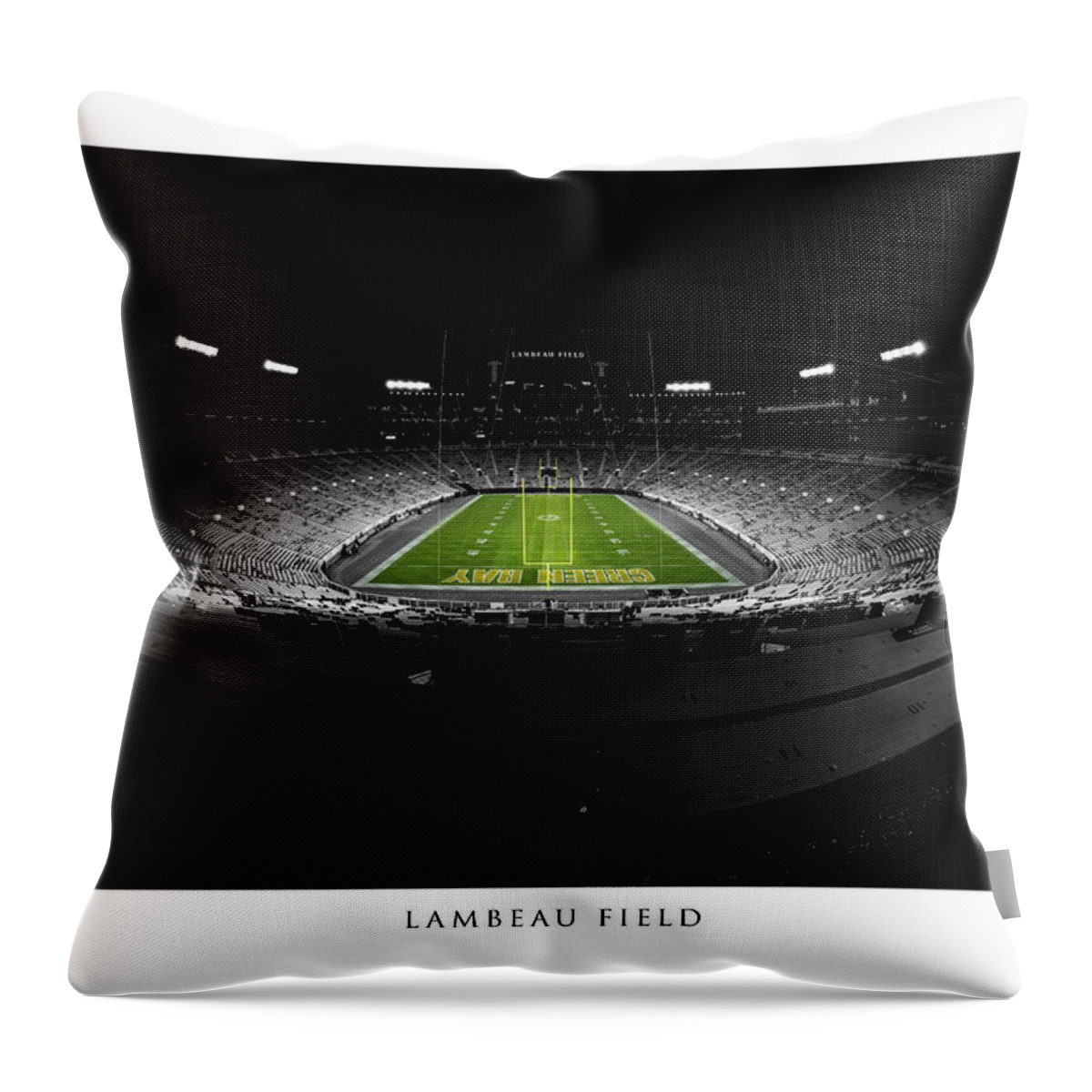 Green Bay Packers Throw Pillow featuring the photograph Green Bay Packers #73 by Robert Hayton