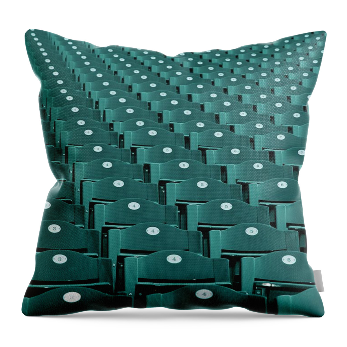 In A Row Throw Pillow featuring the photograph Stadium by Seldom Scene Photography