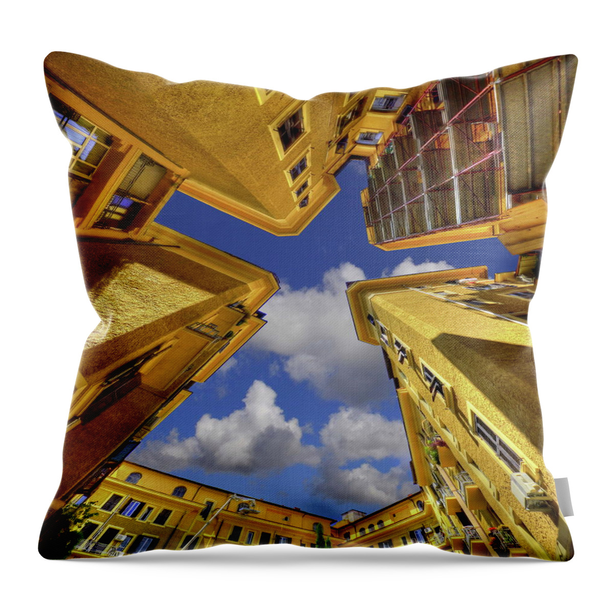 Scenics Throw Pillow featuring the photograph Star Of Sky by Nespyxel