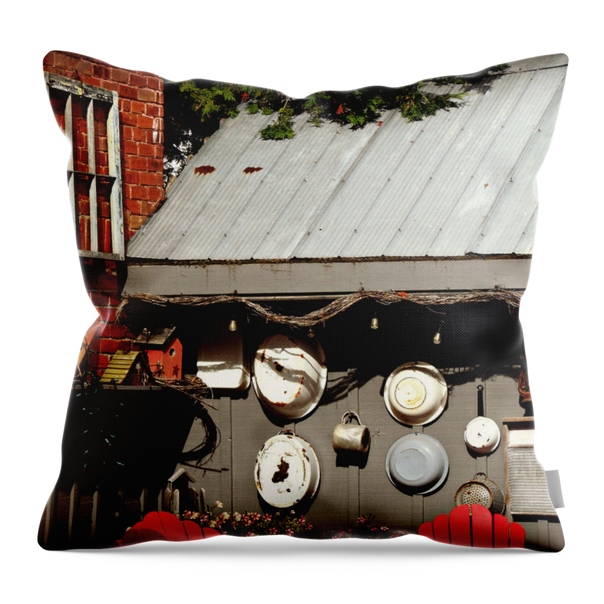 Stayner Road. Stayner Throw Pillow featuring the photograph Stayner Road by Cyryn Fyrcyd