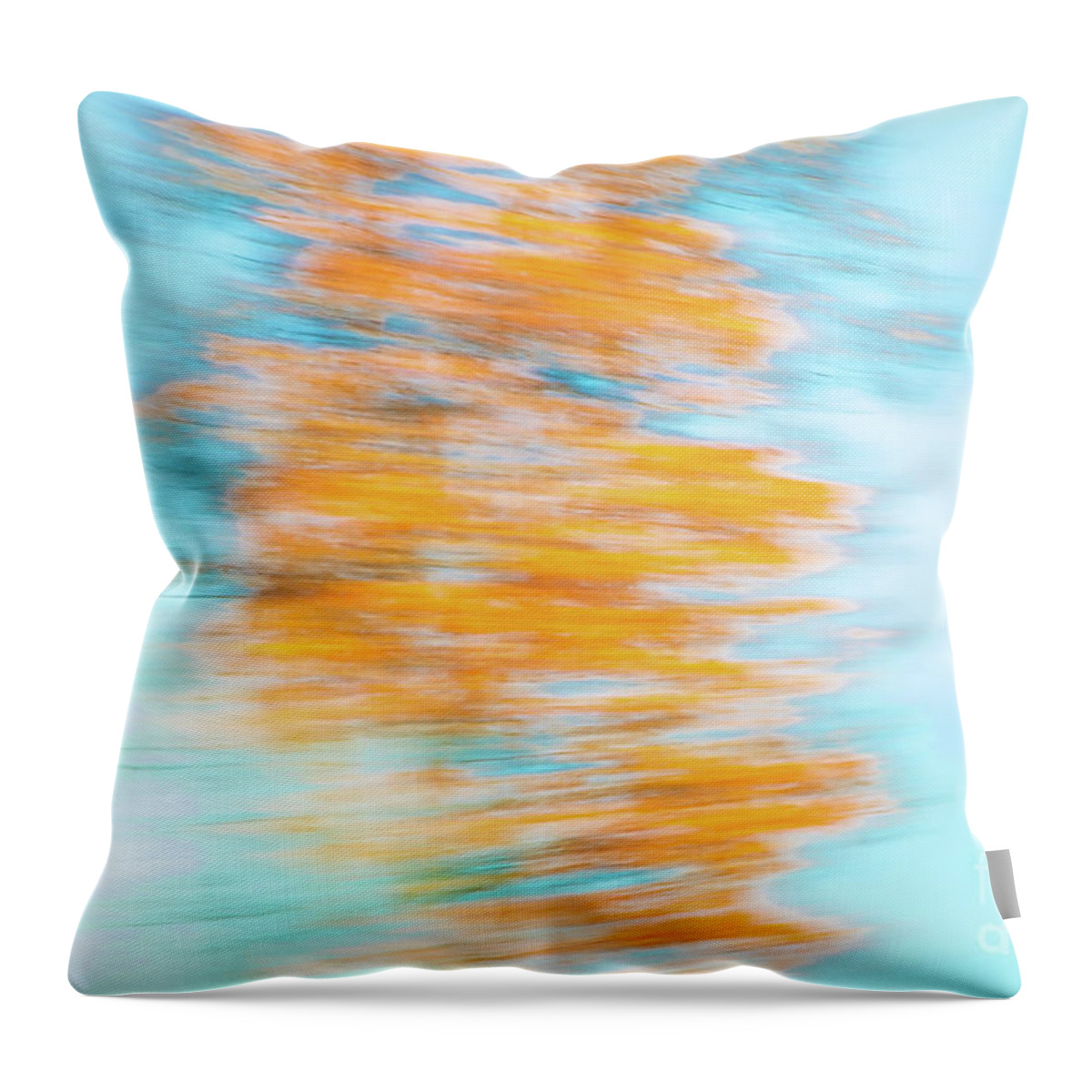 Abstracts Throw Pillow featuring the photograph Streaming Gold by Marilyn Cornwell