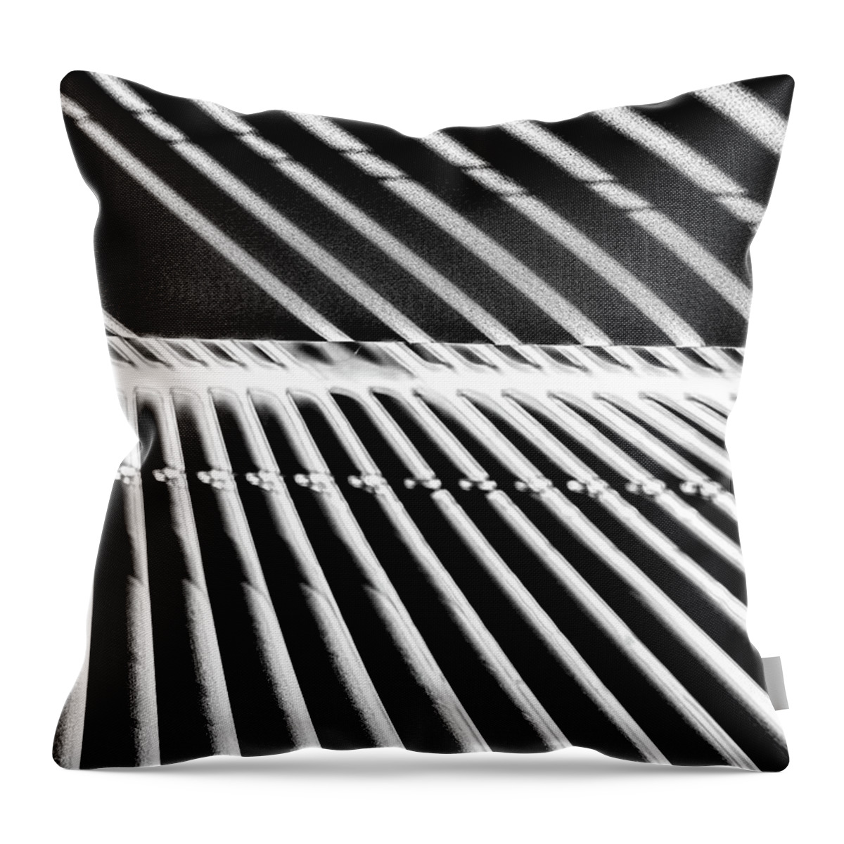 Stripes Throw Pillow featuring the photograph Stripes in Perspective by Sharon Popek