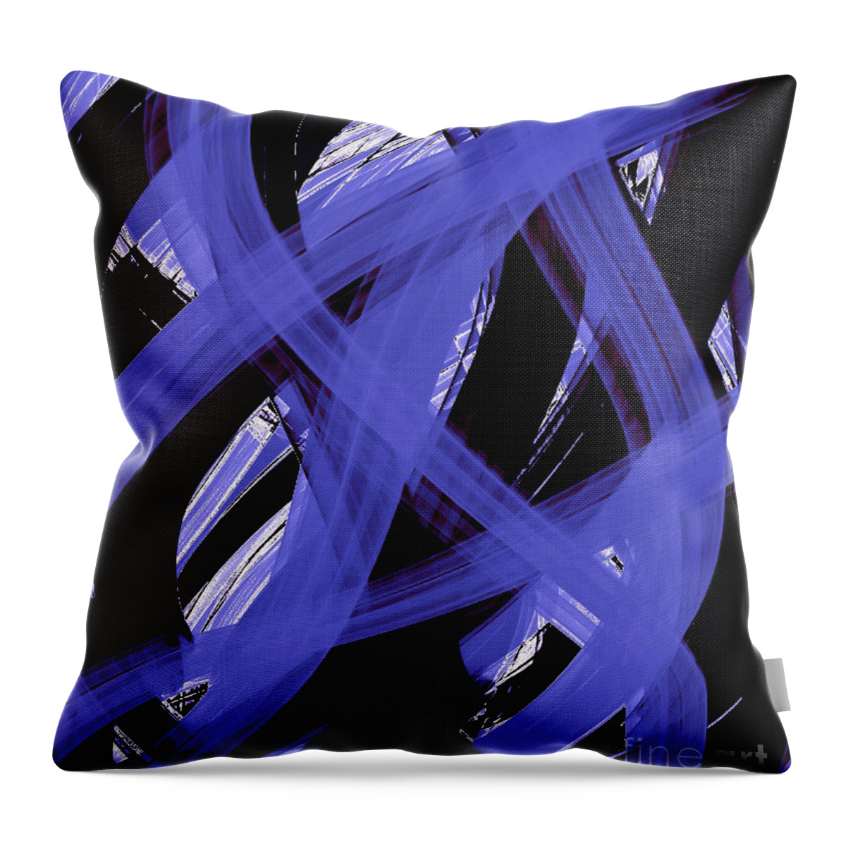Digital Art Throw Pillow featuring the digital art Strokes in the Night by Onedayoneimage Photography