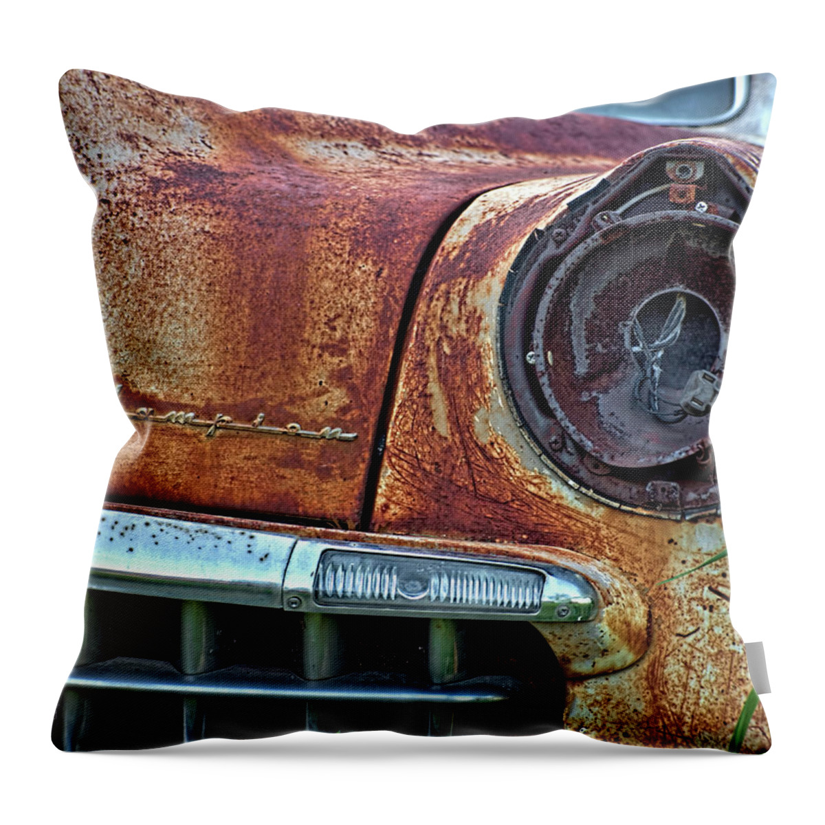 Studebaker Throw Pillow featuring the photograph Studebaker #31 by James Clinich