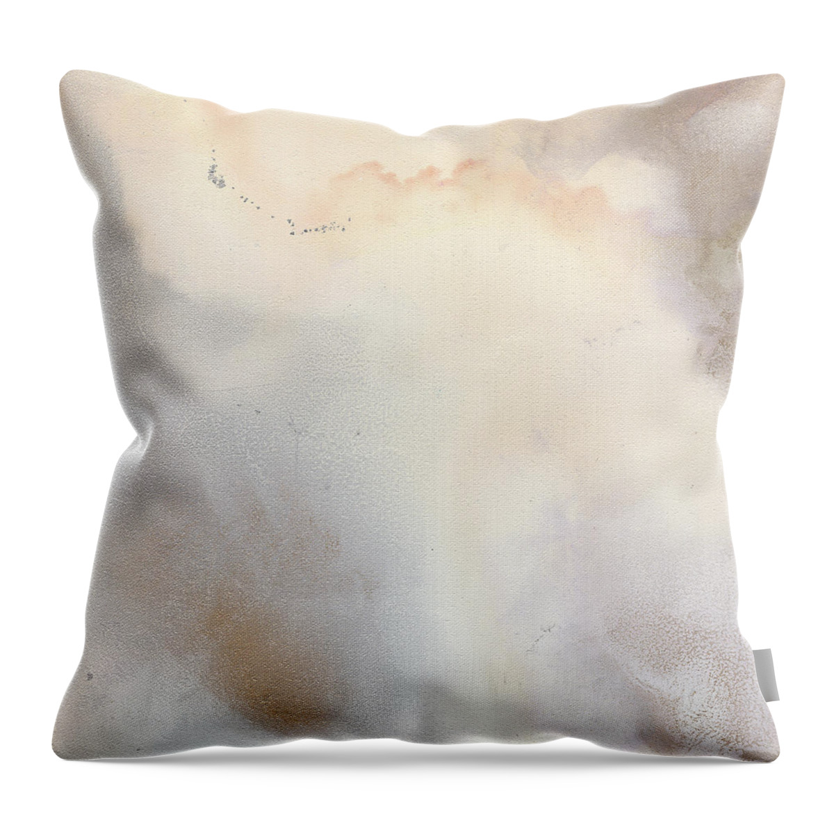 Abstract Throw Pillow featuring the painting Subtle Desires by Jai Johnson