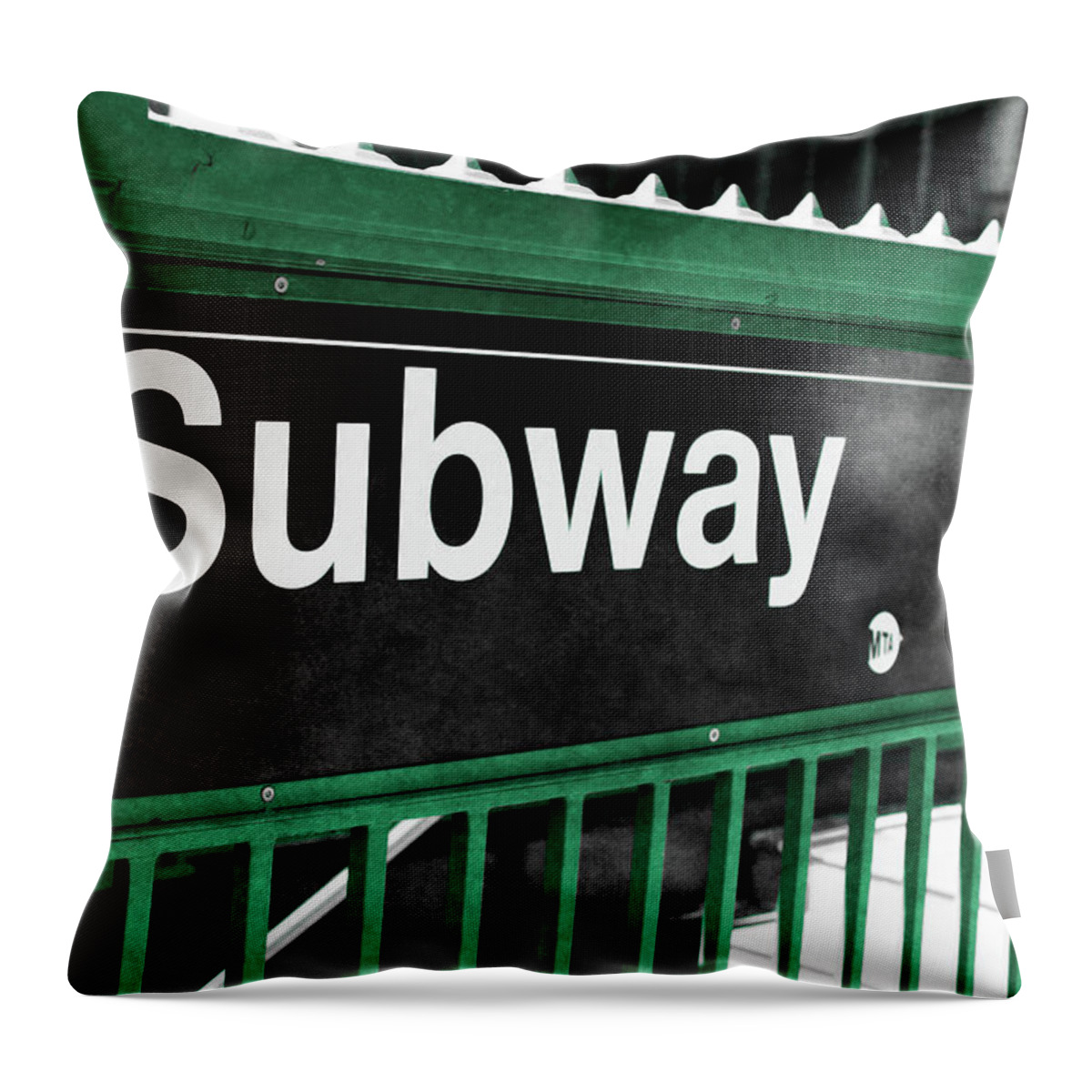 Subway Throw Pillow featuring the photograph Subway by Susan Bryant