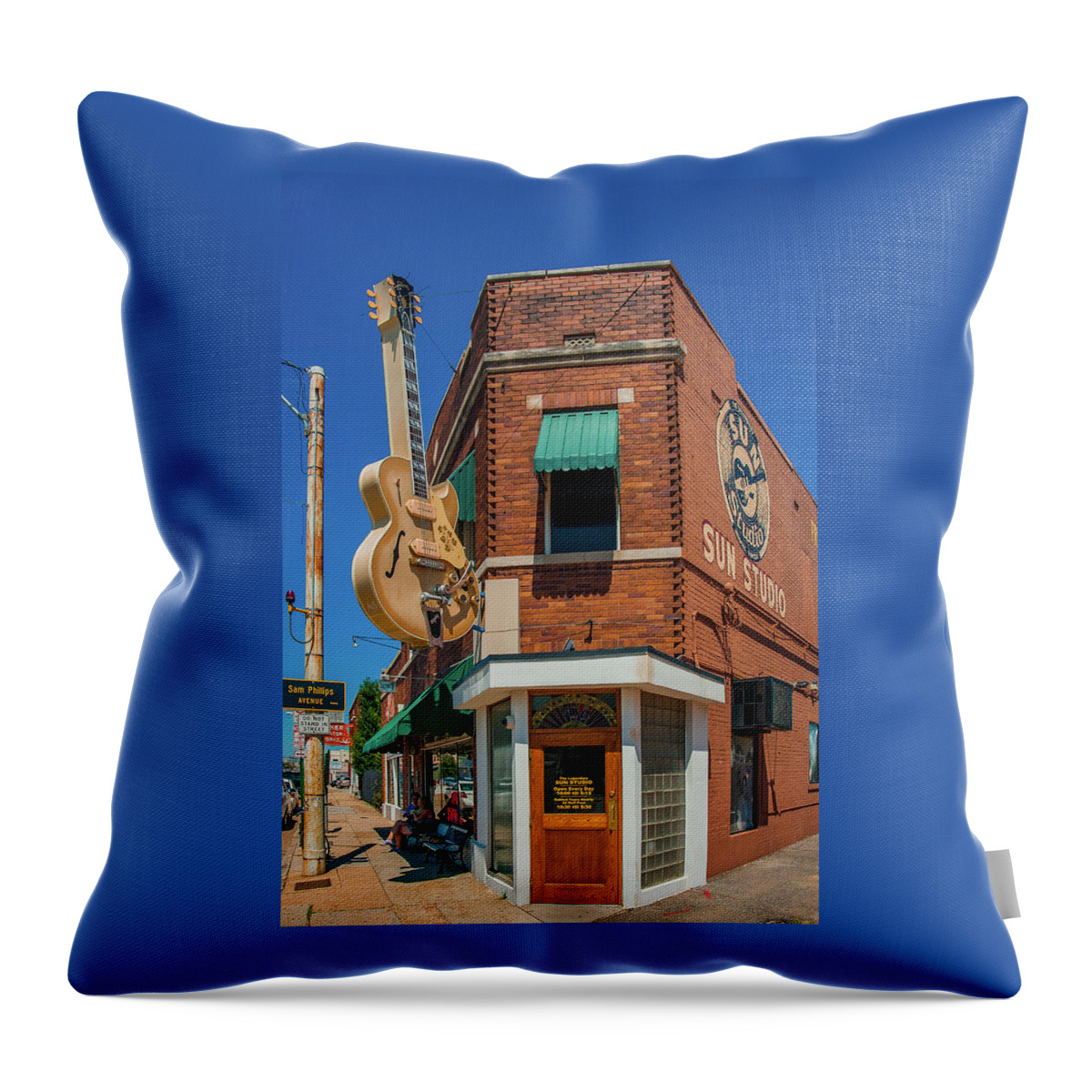 Memphis Throw Pillow featuring the photograph Sun Studio _23 by James C Richardson