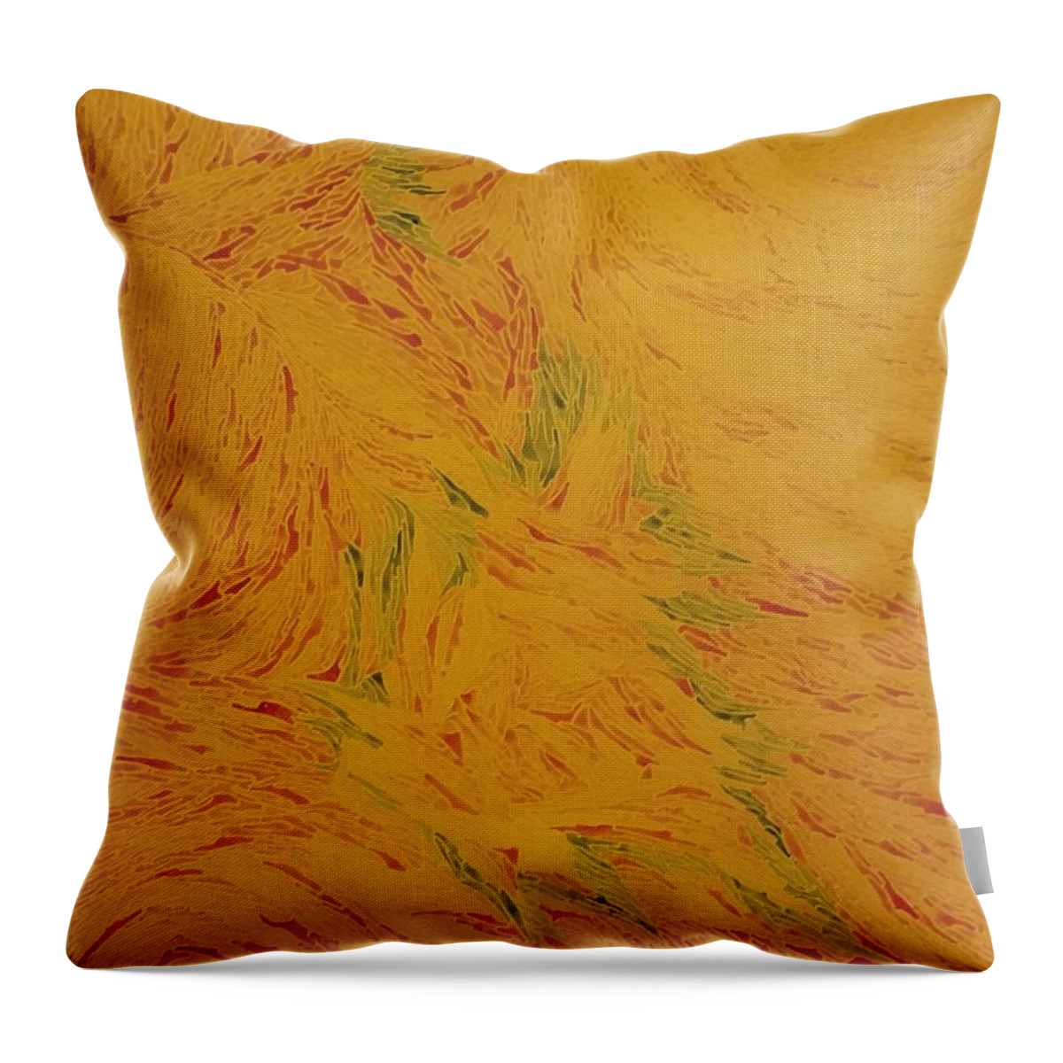 Ocean Throw Pillow featuring the painting Sunny Ocean View by Darren Whitson