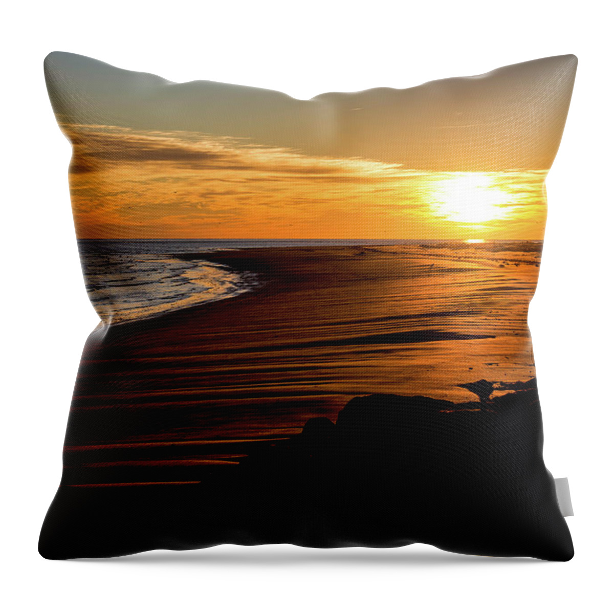 Sunrise Throw Pillow featuring the photograph Sunrise Over Hilton Head by Dennis Schmidt