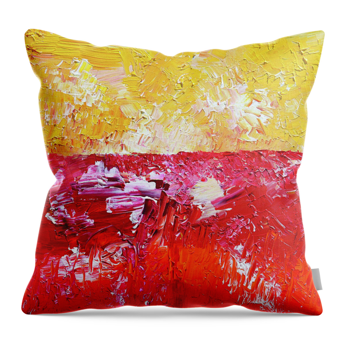 Fusionart Throw Pillow featuring the painting Sunrise by Ralph White