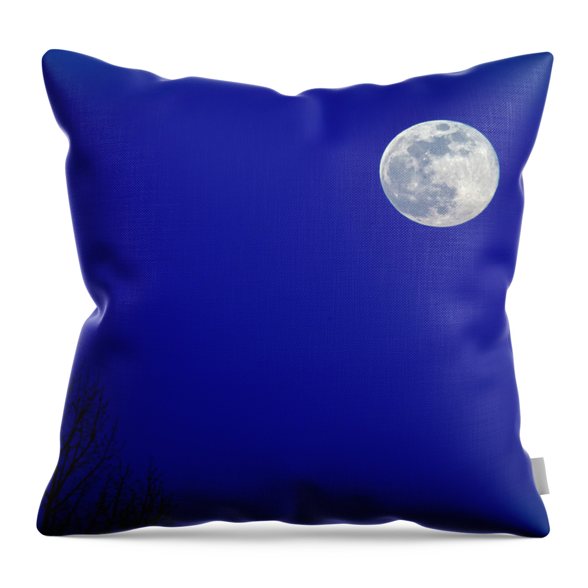 2019-03-20 Throw Pillow featuring the photograph Super Moon Rise by Phil And Karen Rispin