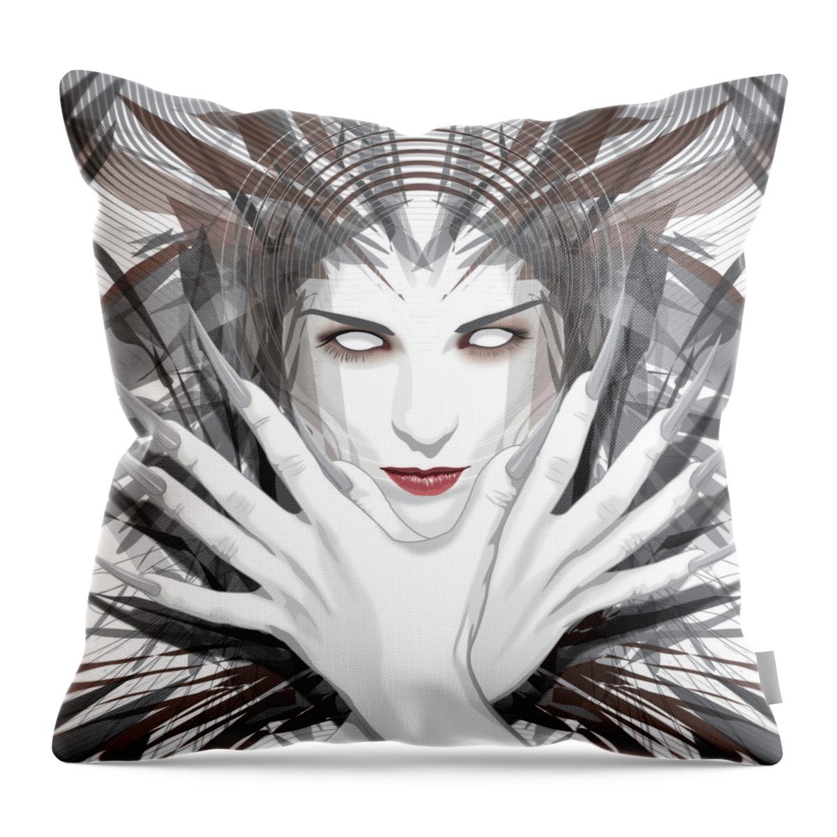 Jason Casteel Throw Pillow featuring the digital art Talons by Jason Casteel