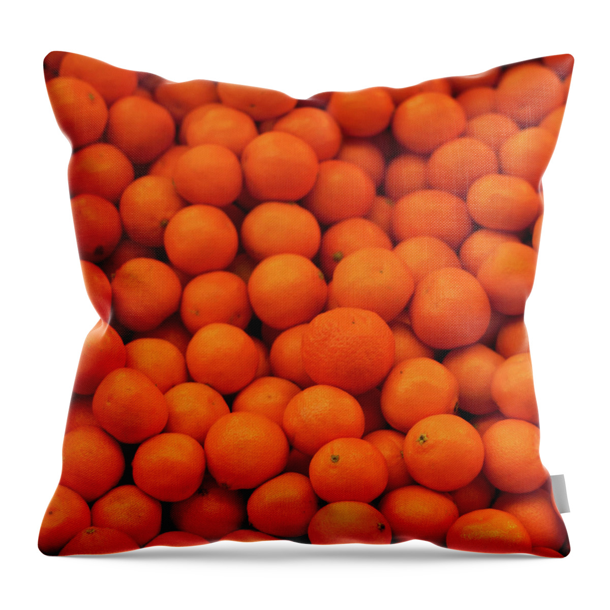 Araucania Region Throw Pillow featuring the photograph Tangerine by Philippe Thiers
