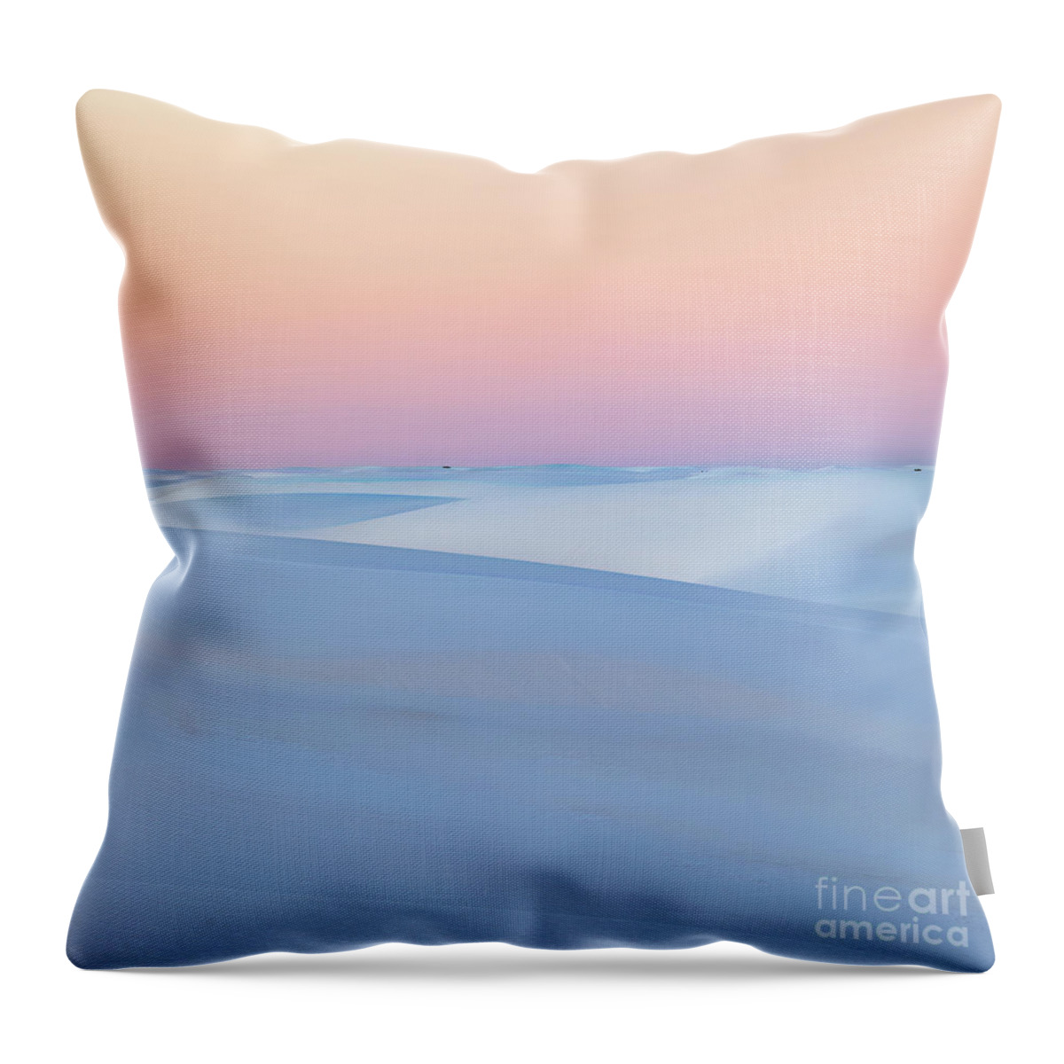 White Sands National Monument Throw Pillow featuring the photograph Tangerine Sands by Doug Sturgess