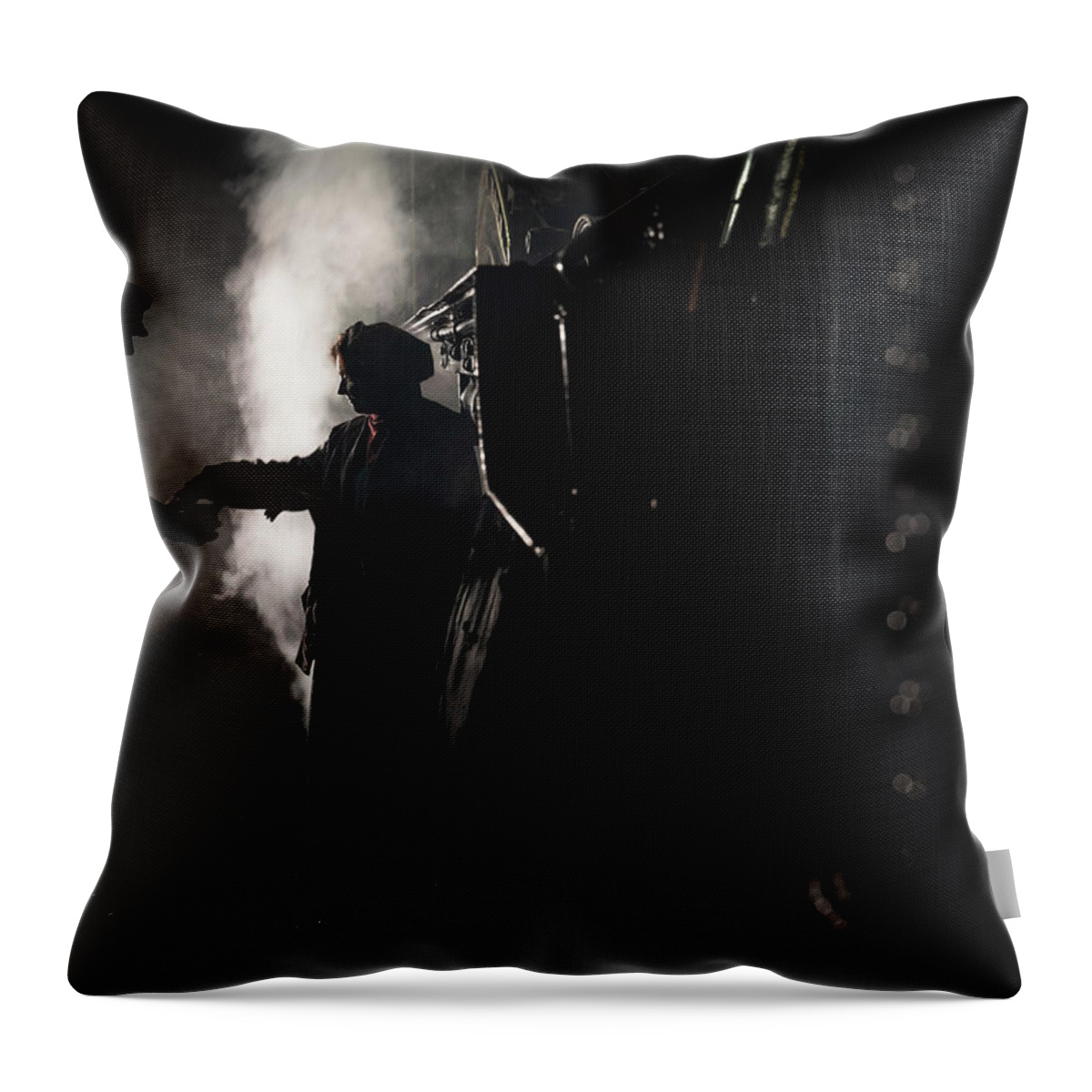 Railway Throw Pillow featuring the photograph Tea Break by Framing Places