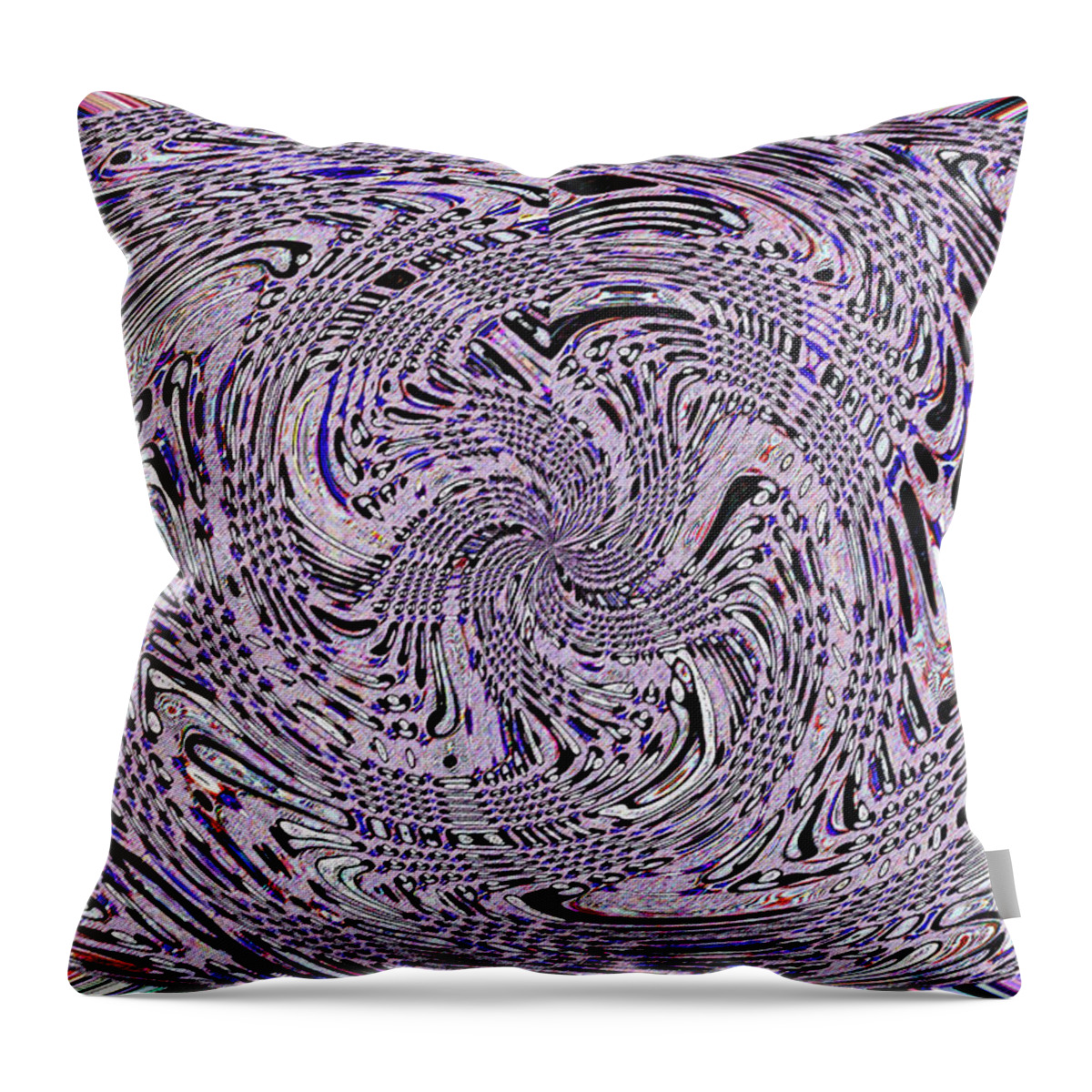The Birds A Janca Abstract Throw Pillow featuring the digital art The Birds by Tom Janca