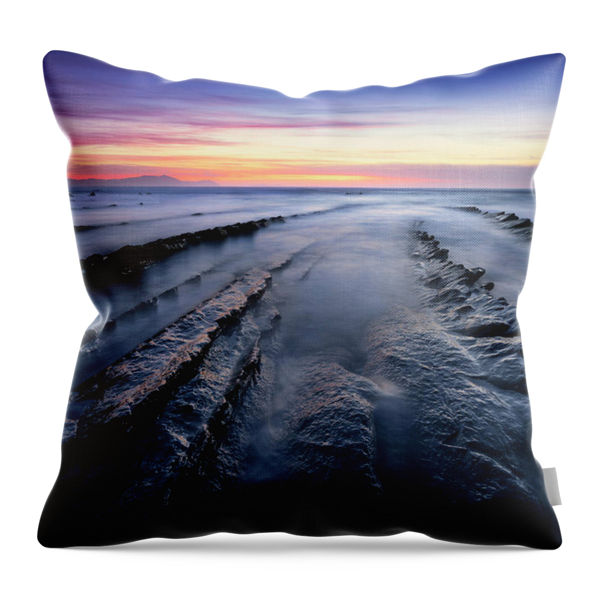 Clouds Throw Pillow featuring the photograph The Blue Hour by Dominique Dubied