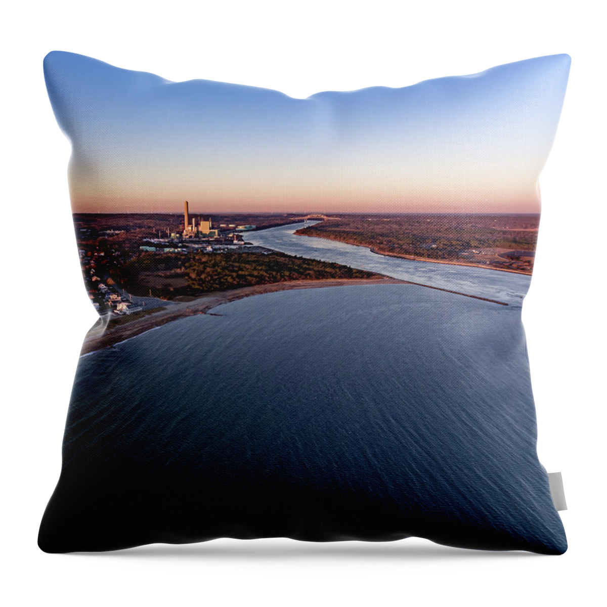 Water Throw Pillow featuring the photograph The Canal by William Bretton