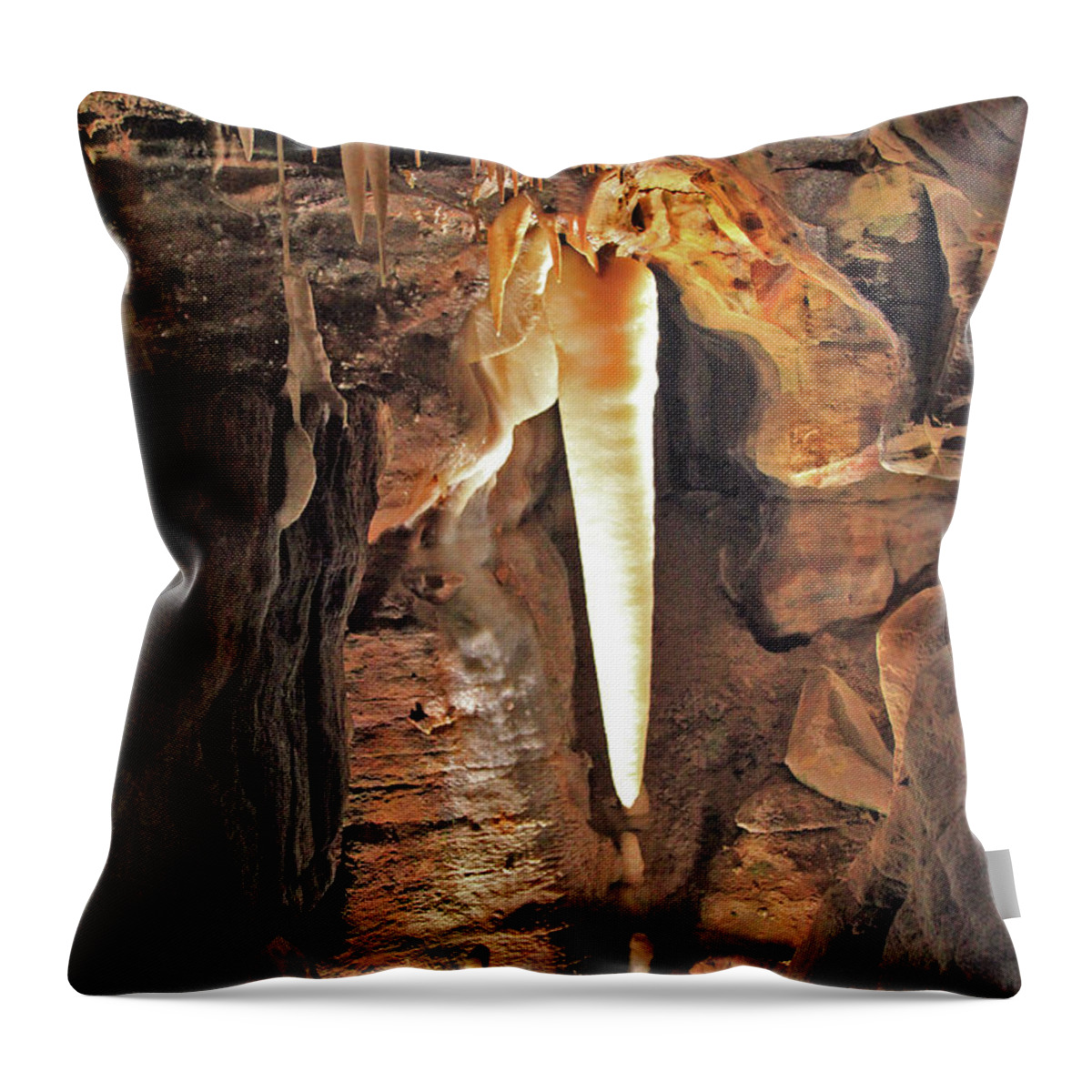 Crystal Throw Pillow featuring the photograph The Crystal King by Gary Kaylor