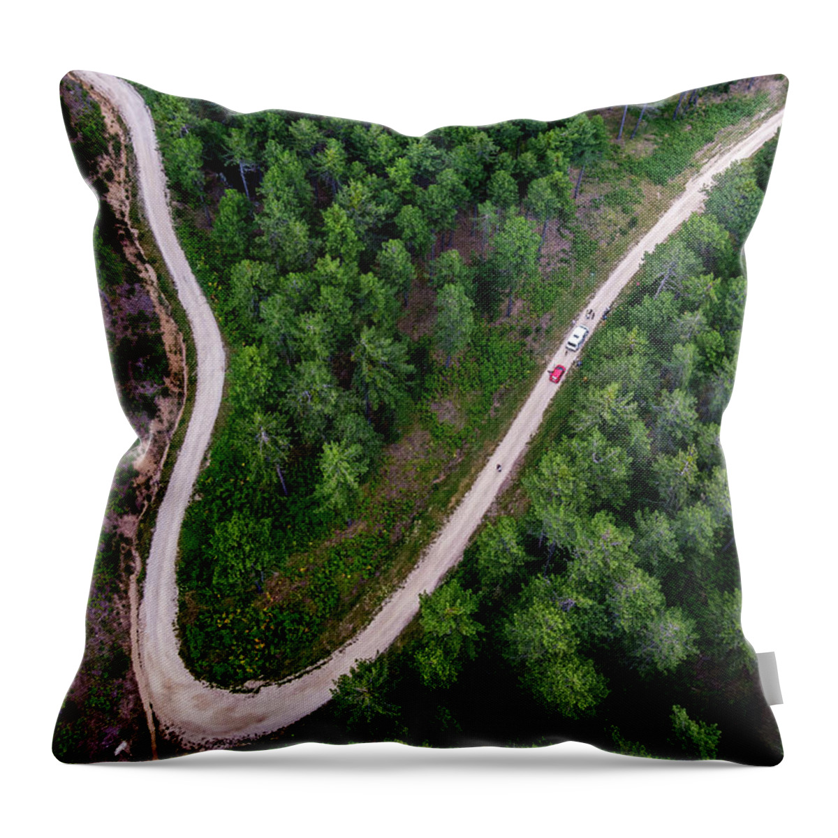 Nature Throw Pillow featuring the photograph The Green Mile by Okan YILMAZ