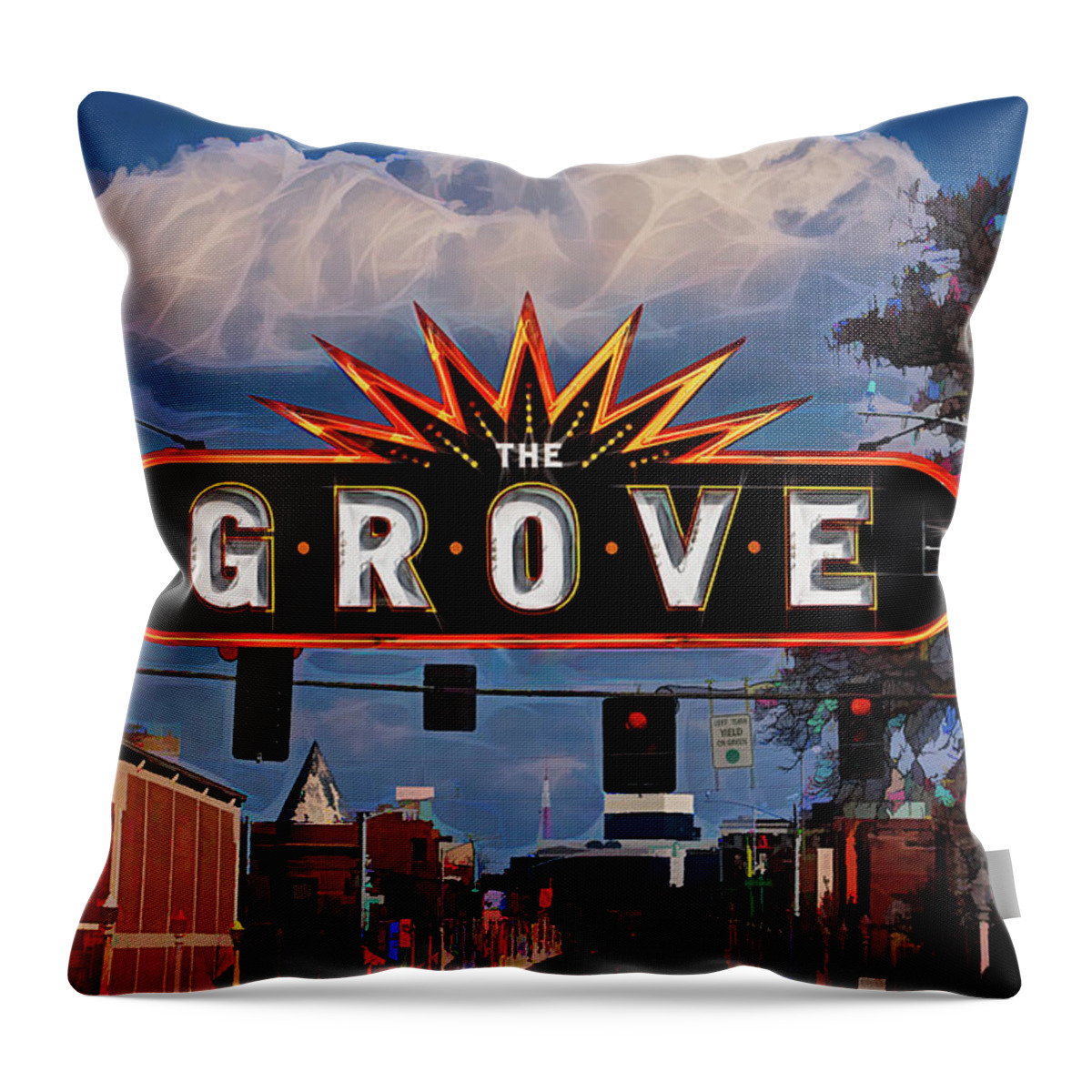 Americana Throw Pillow featuring the photograph The Grove by Robert FERD Frank