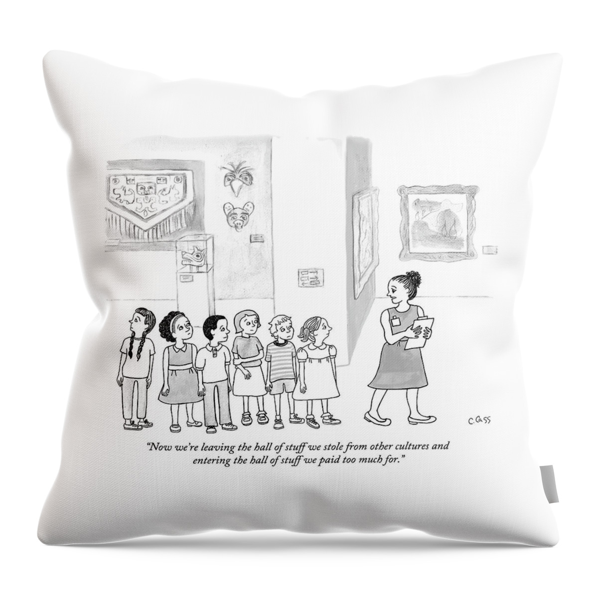 The Hall Of Stuff We Stole From Other Cultures Throw Pillow