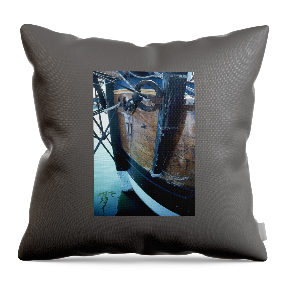 Anchor Throw Pillow featuring the photograph The Hook by Fred Bailey