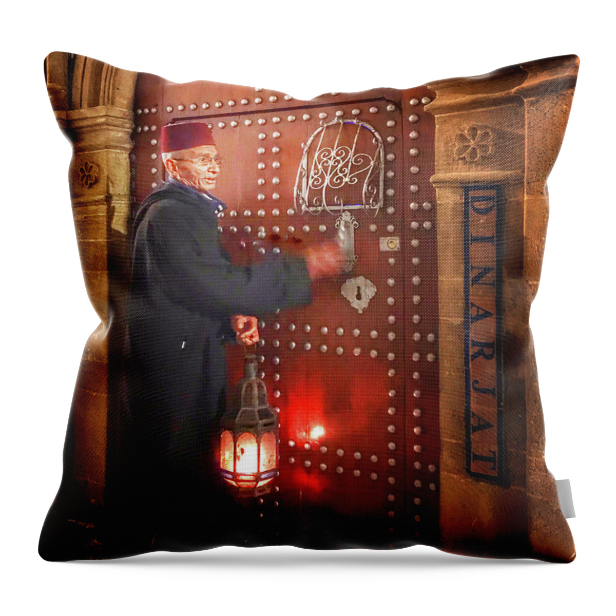 Lantern Throw Pillow featuring the photograph The Lantern Bearer by Jessica Levant