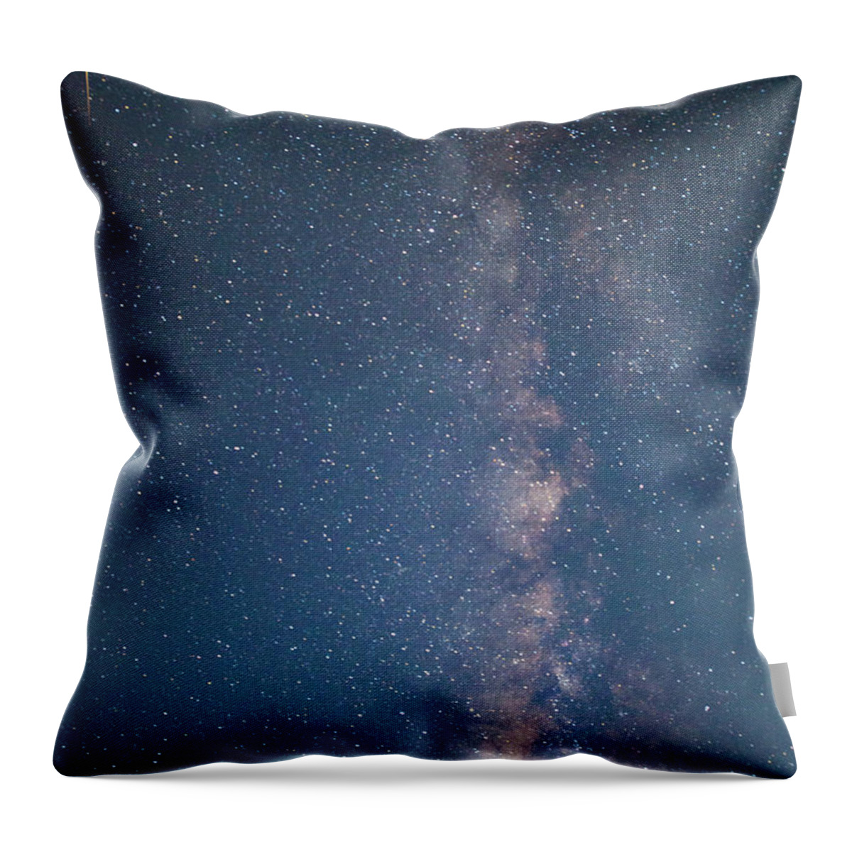 Milky Way Throw Pillow featuring the photograph The Milky Way in Arizona by Mark Duehmig