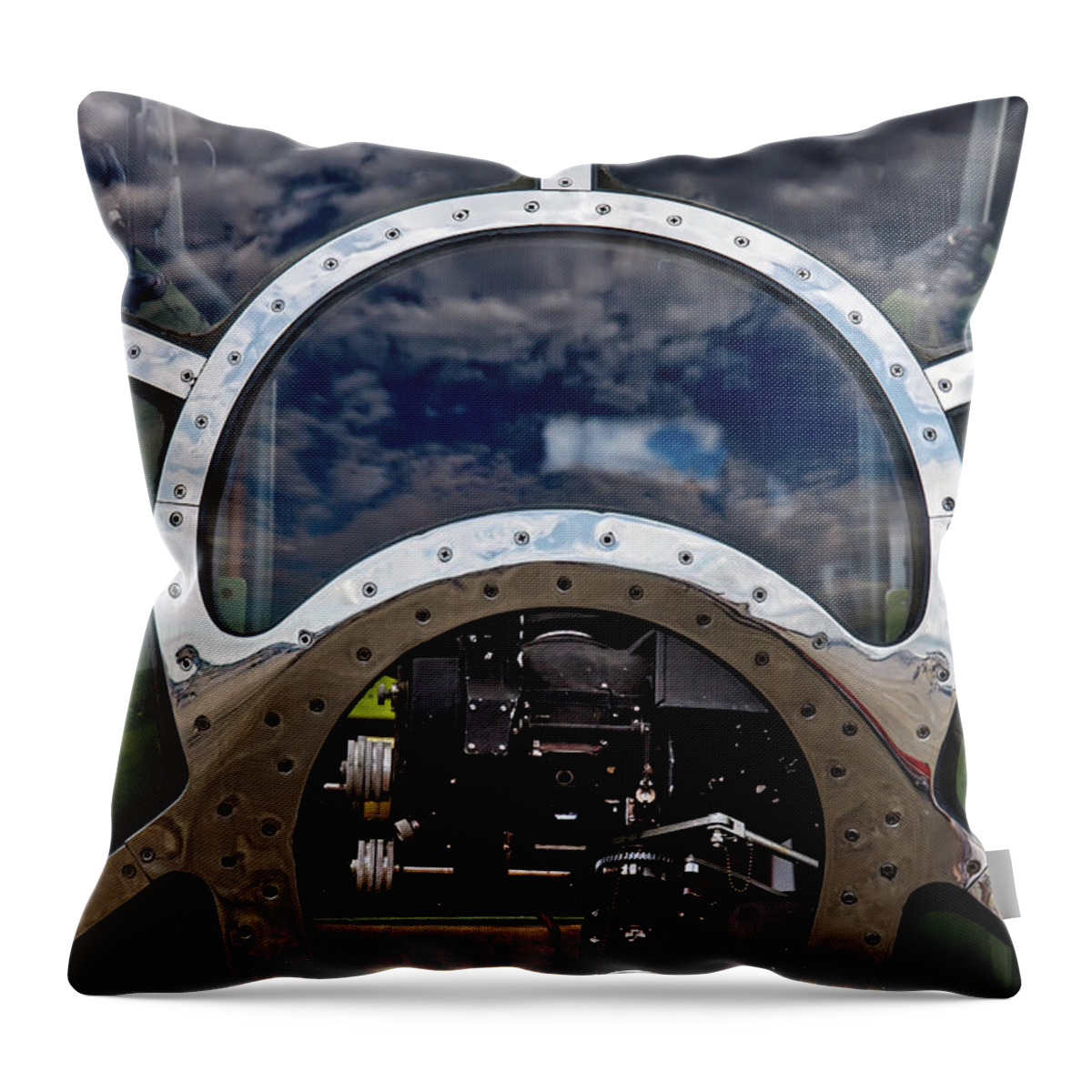 Aircraft Throw Pillow featuring the photograph The Nose by Bill Chizek