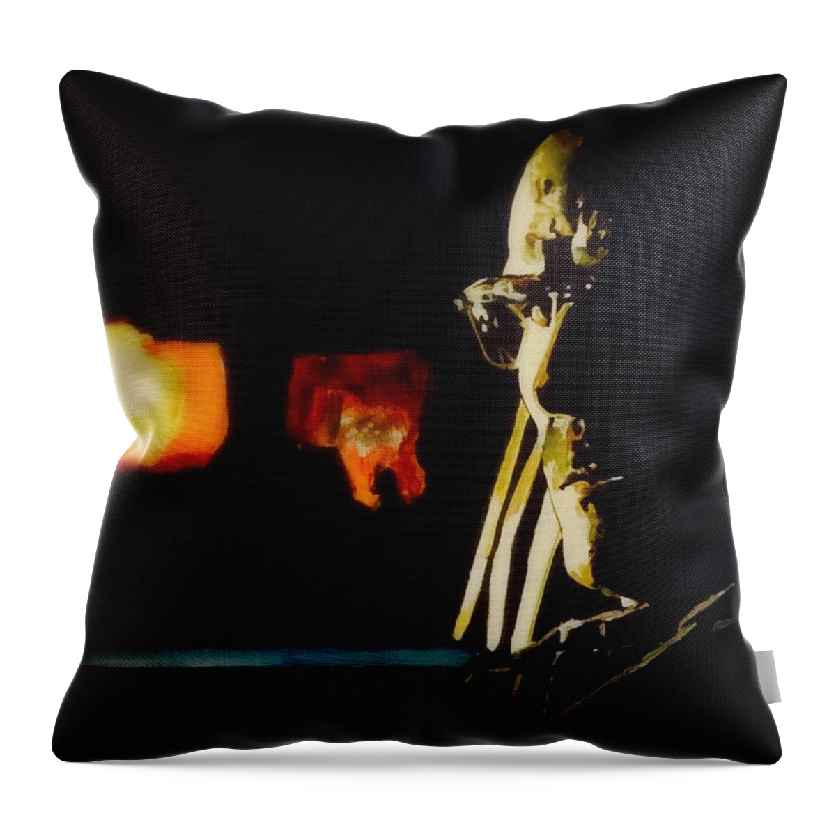 Breaking Bad Throw Pillow featuring the painting The One Who Knocks by Joel Tesch