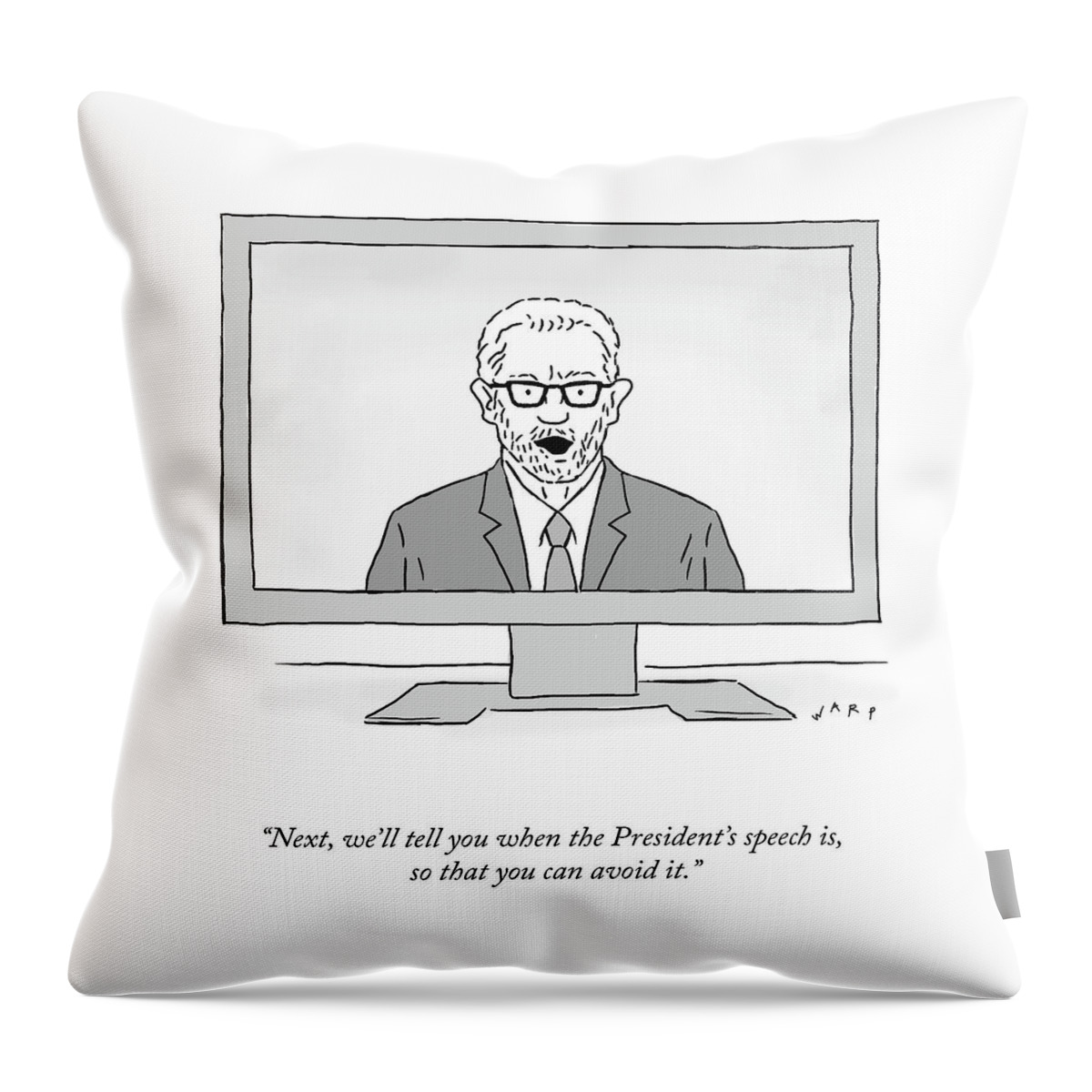 The President's Speech Throw Pillow