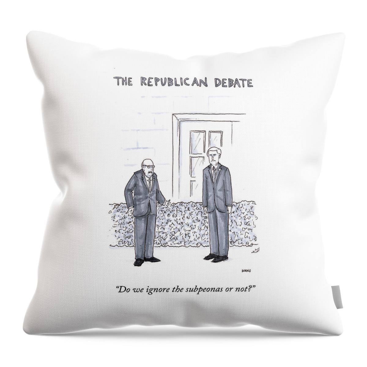 The Republican Debate Throw Pillow