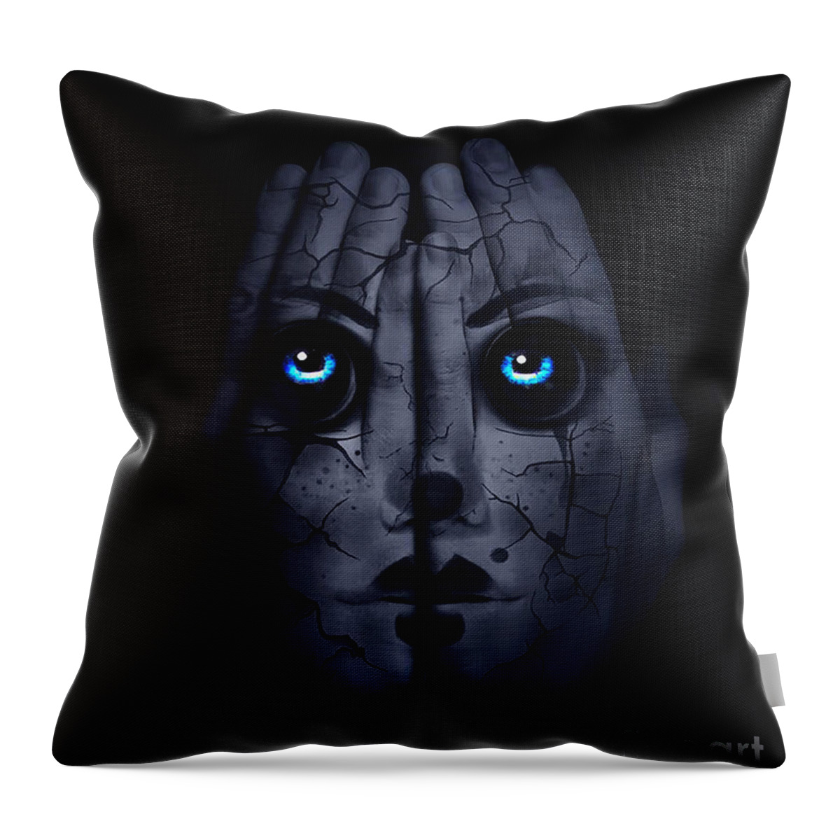 Halloween Throw Pillow featuring the digital art The Return by Kathy Kelly