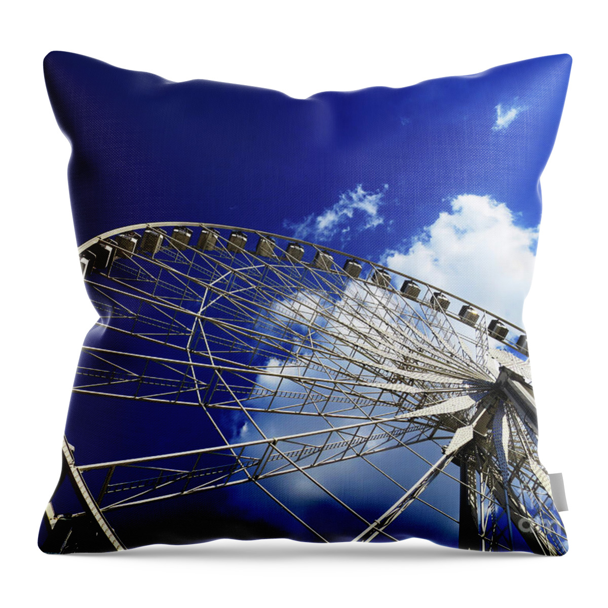 Paris Throw Pillow featuring the photograph The Ride to Acrophobia by Rick Locke - Out of the Corner of My Eye