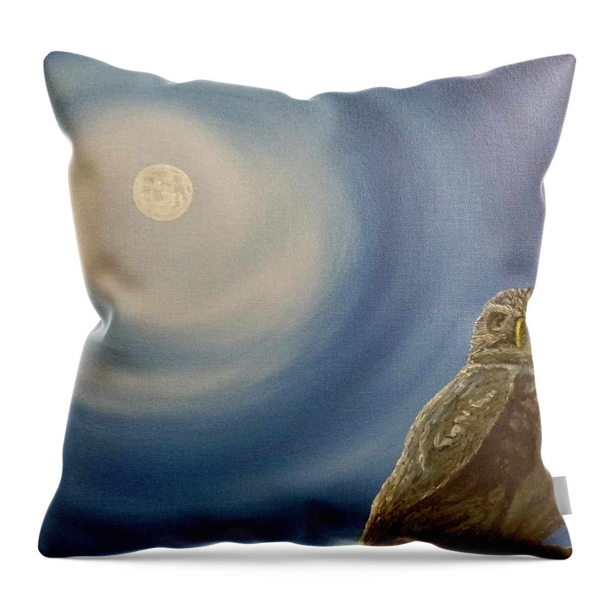Fine Art Throw Pillow featuring the painting The Sky is Thick by Kevin Daly