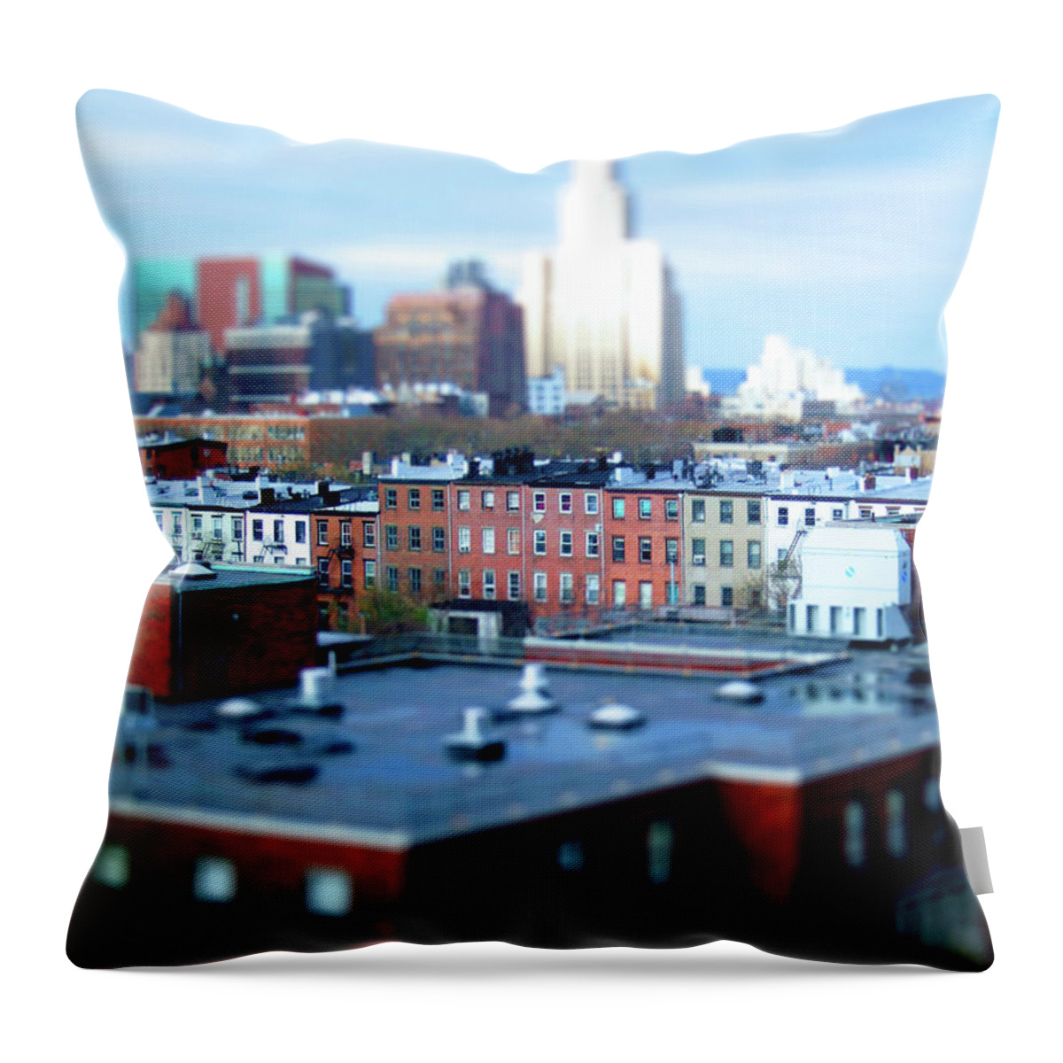 Outdoors Throw Pillow featuring the photograph The View Brooklyn by Angela Martini