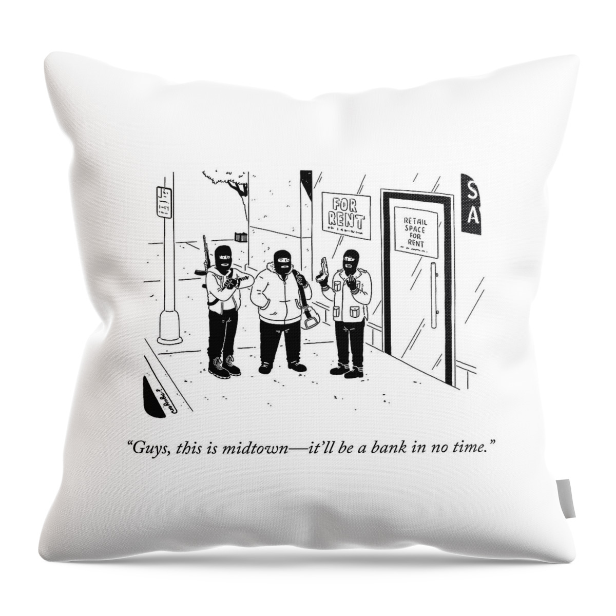 This Is Midtown Throw Pillow