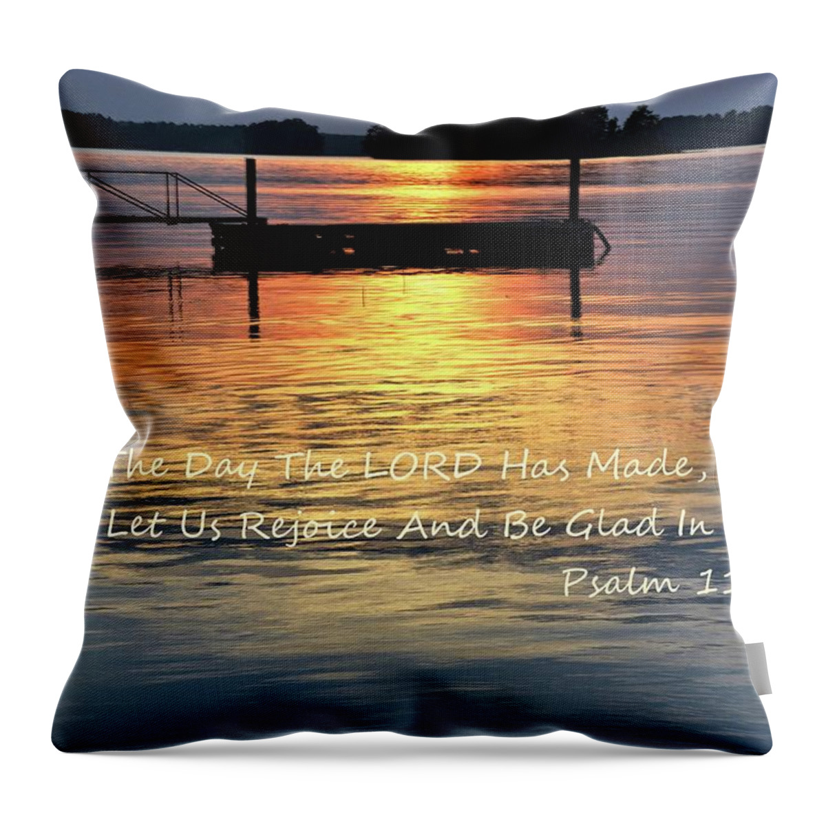 This Is The Day The Lord Has Made Throw Pillow featuring the photograph This Is The Day The Lord Has Made by Lisa Wooten